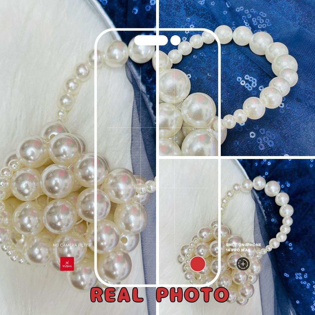 Pearl Beaded Kids Bag