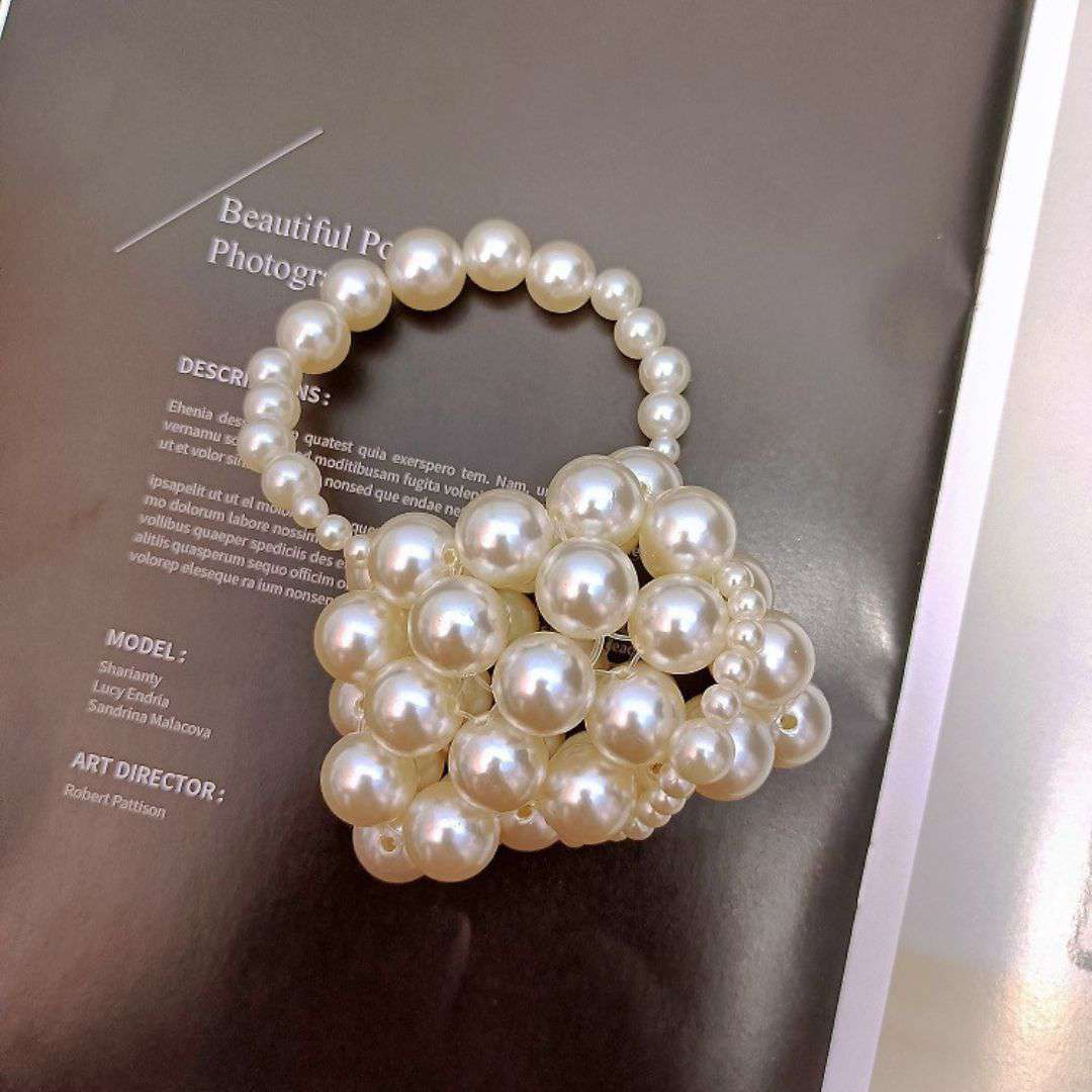 Pearl Beaded Kids Bag