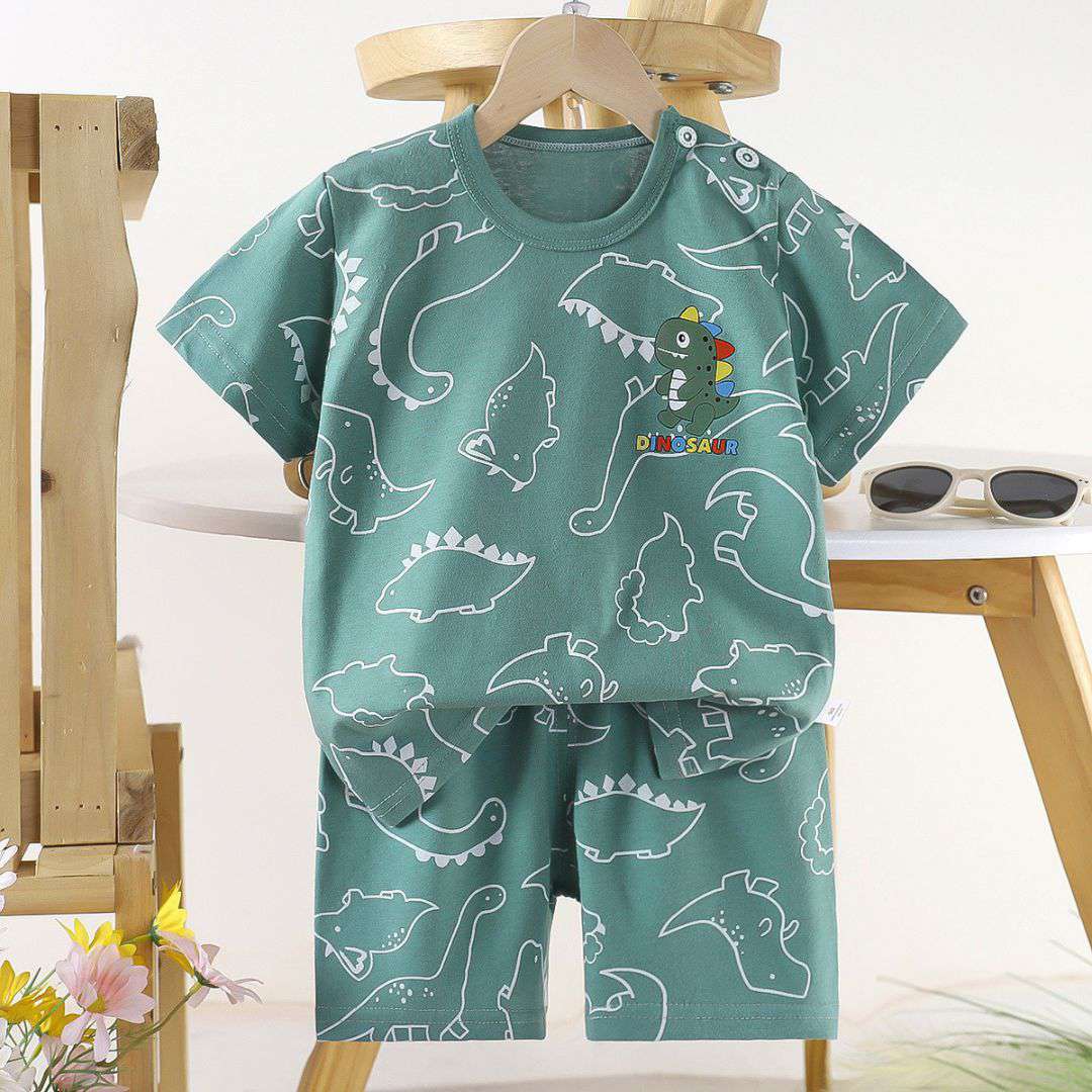 Baby Crocodile Cotton Summer Set