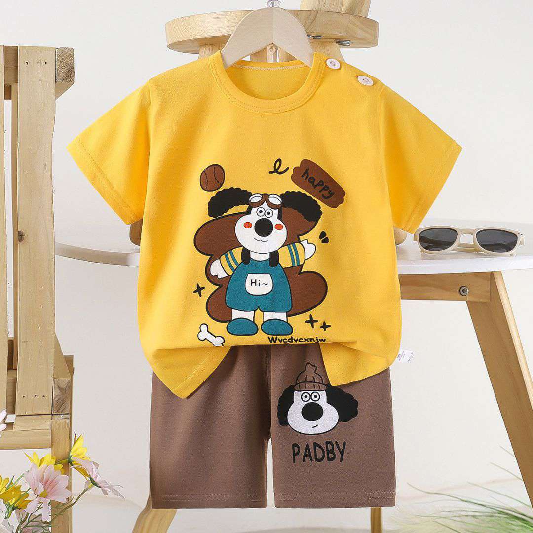 Baby Puppy Cotton Summer Set