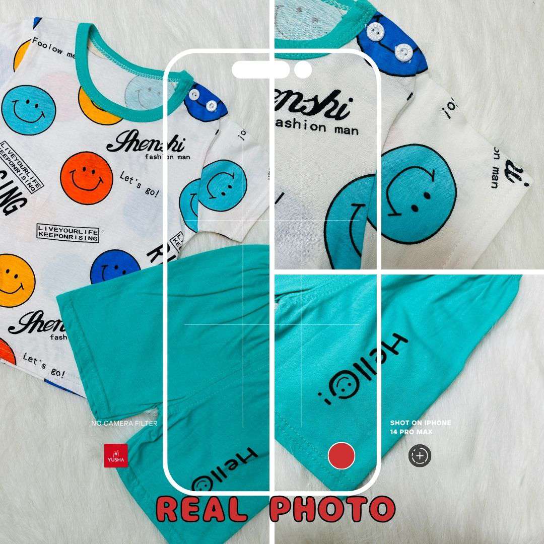 Smiley Face Cotton Summer Set