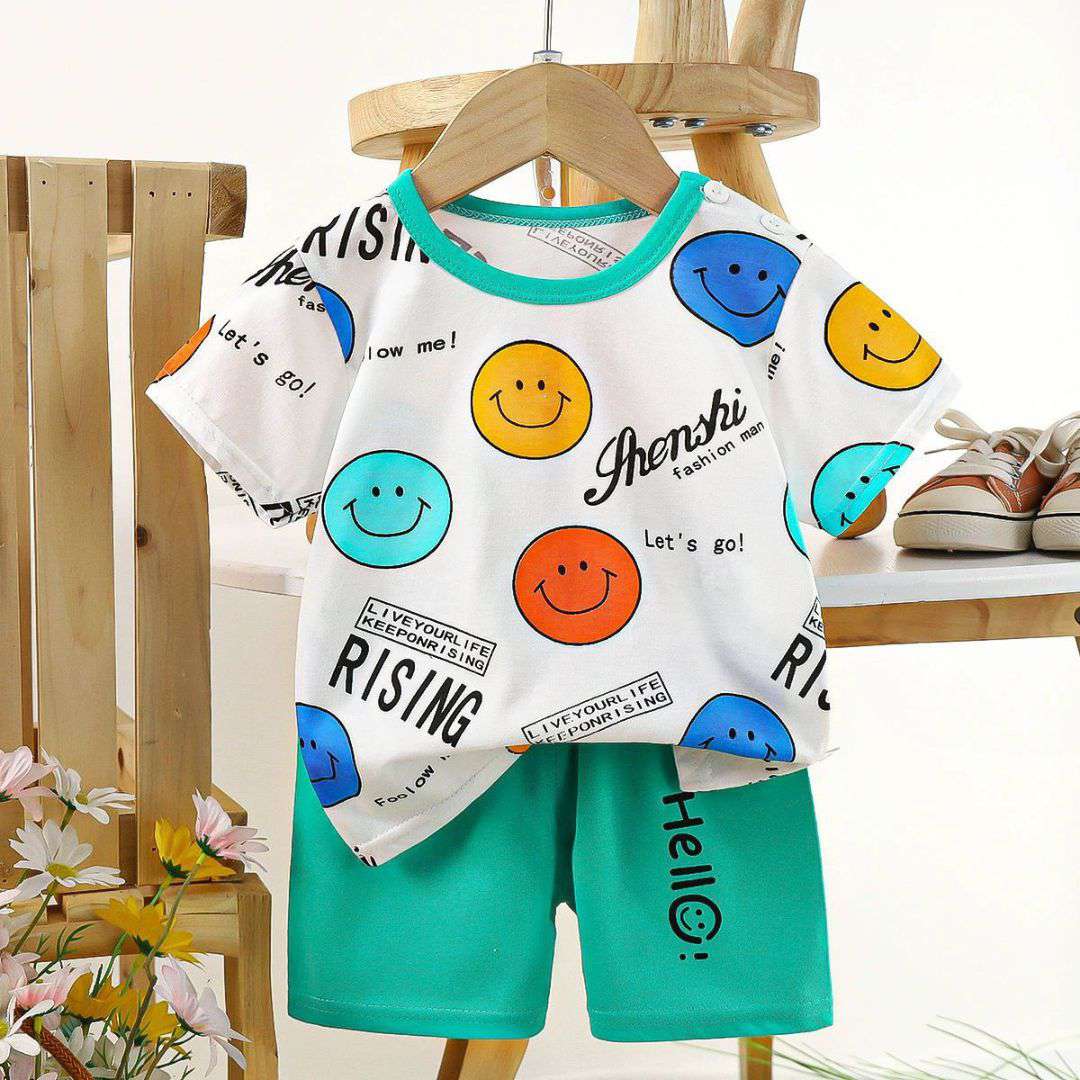 Smiley Face Cotton Summer Set