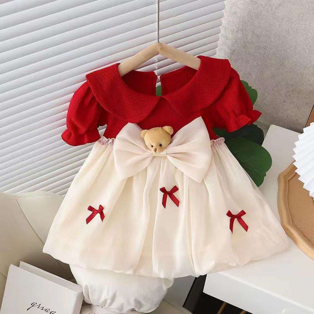Ruby Bow Princess Dress