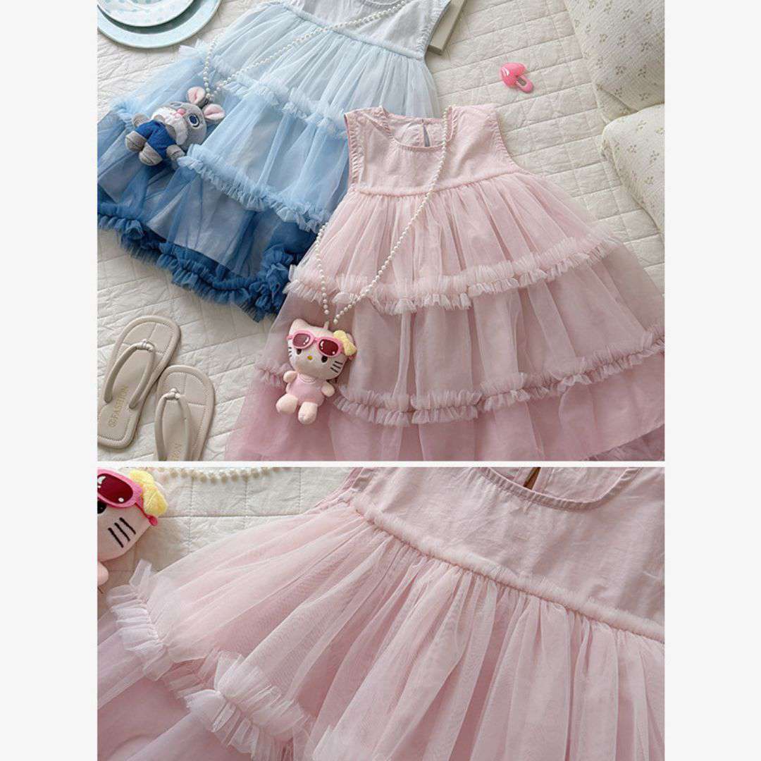 Tiered Tulle Princess Baby Dress
