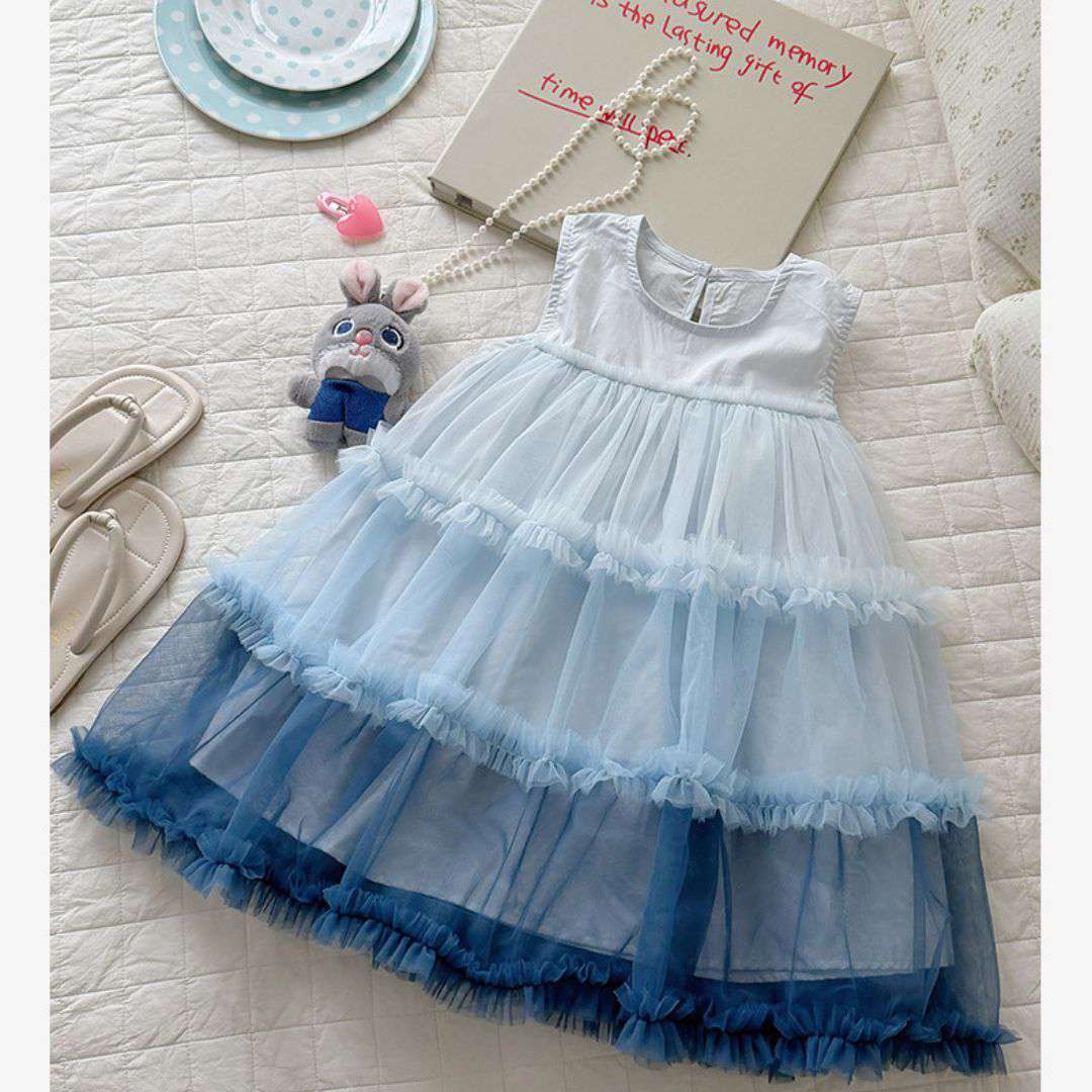 Tiered Tulle Princess Baby Dress