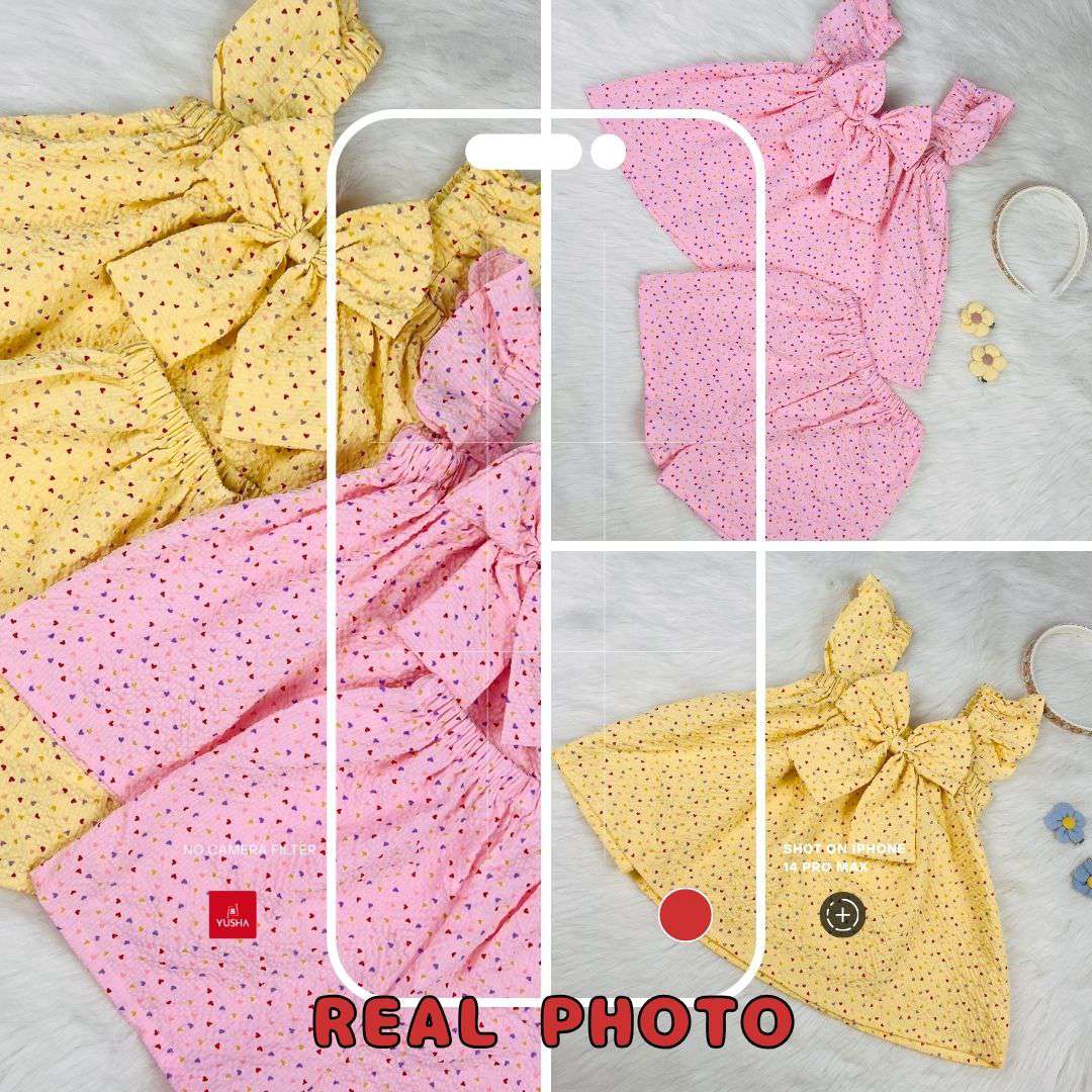 Baby Girl Heart Print Halter Top & Shorts Set