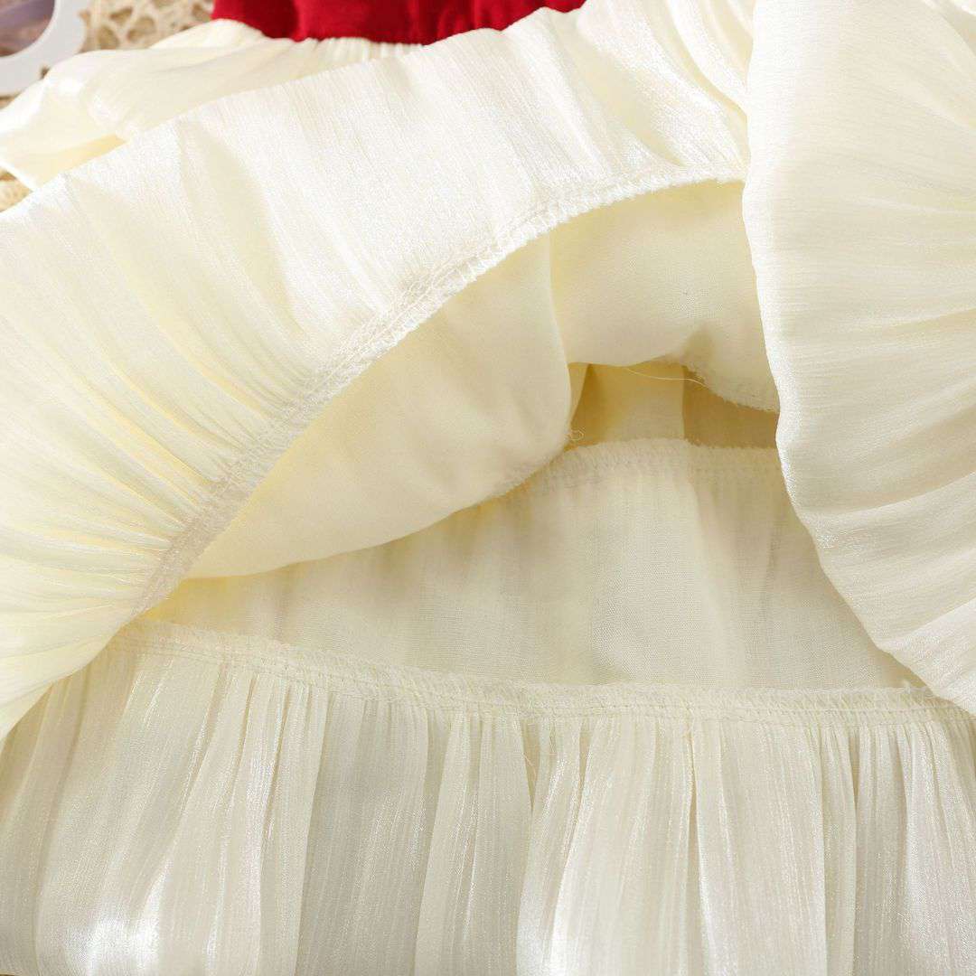 Royal Blossom Layered Mesh Princess Dress