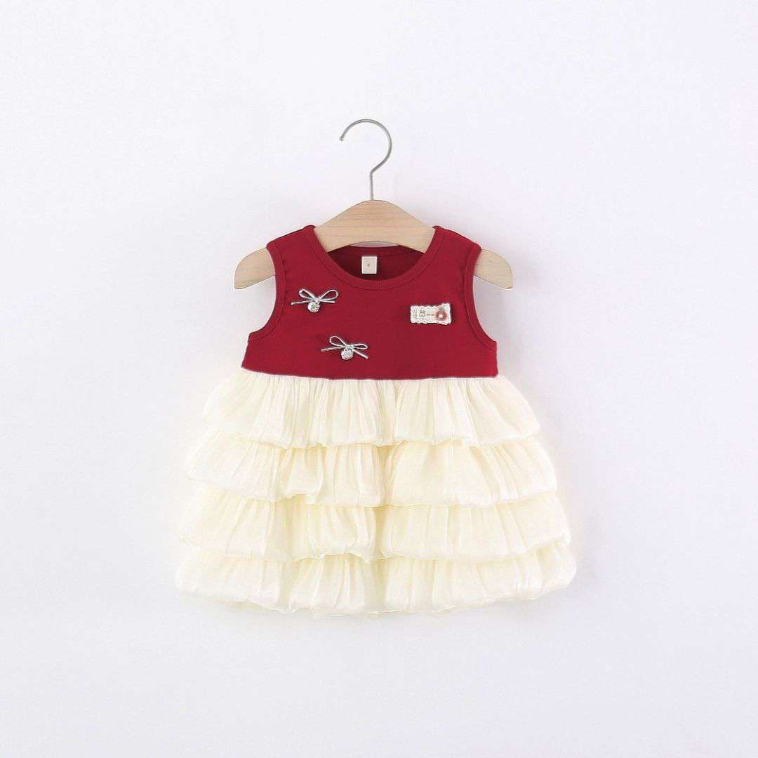 Royal Blossom Layered Mesh Princess Dress