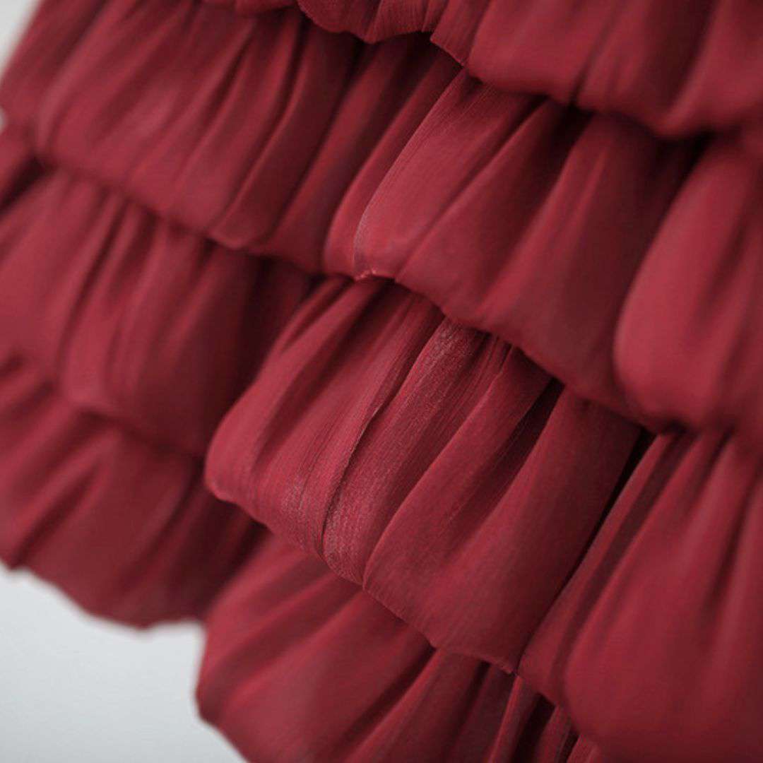 Royal Blossom Layered Mesh Princess Dress