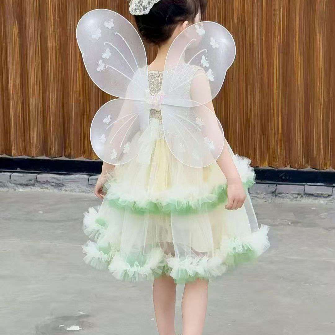 Butterfly Party Dress with Wings