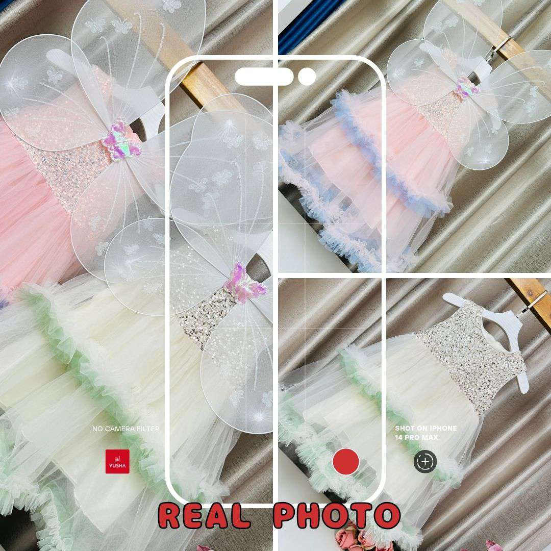 Butterfly Party Dress with Wings