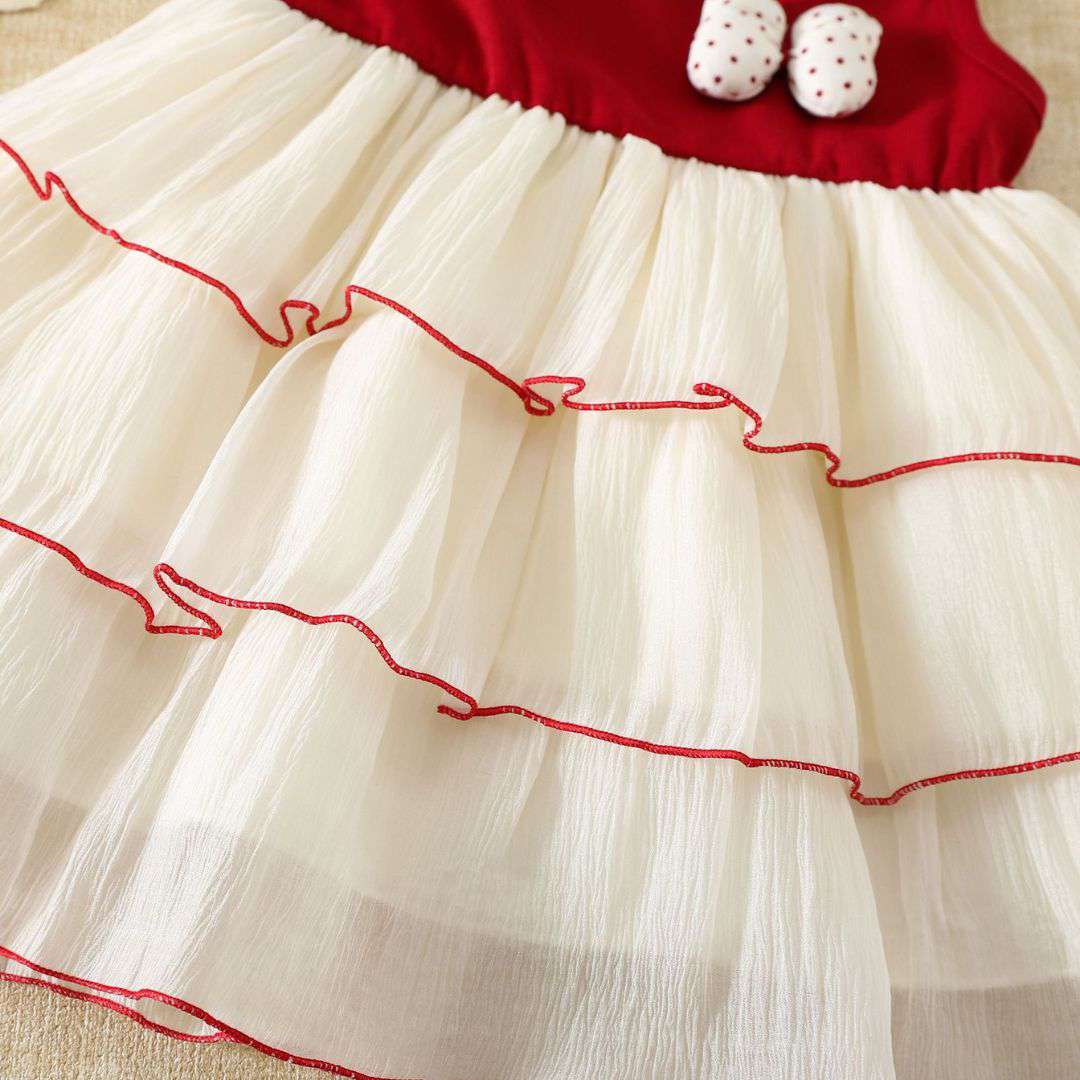 Ruby Blossom Tulle Dress