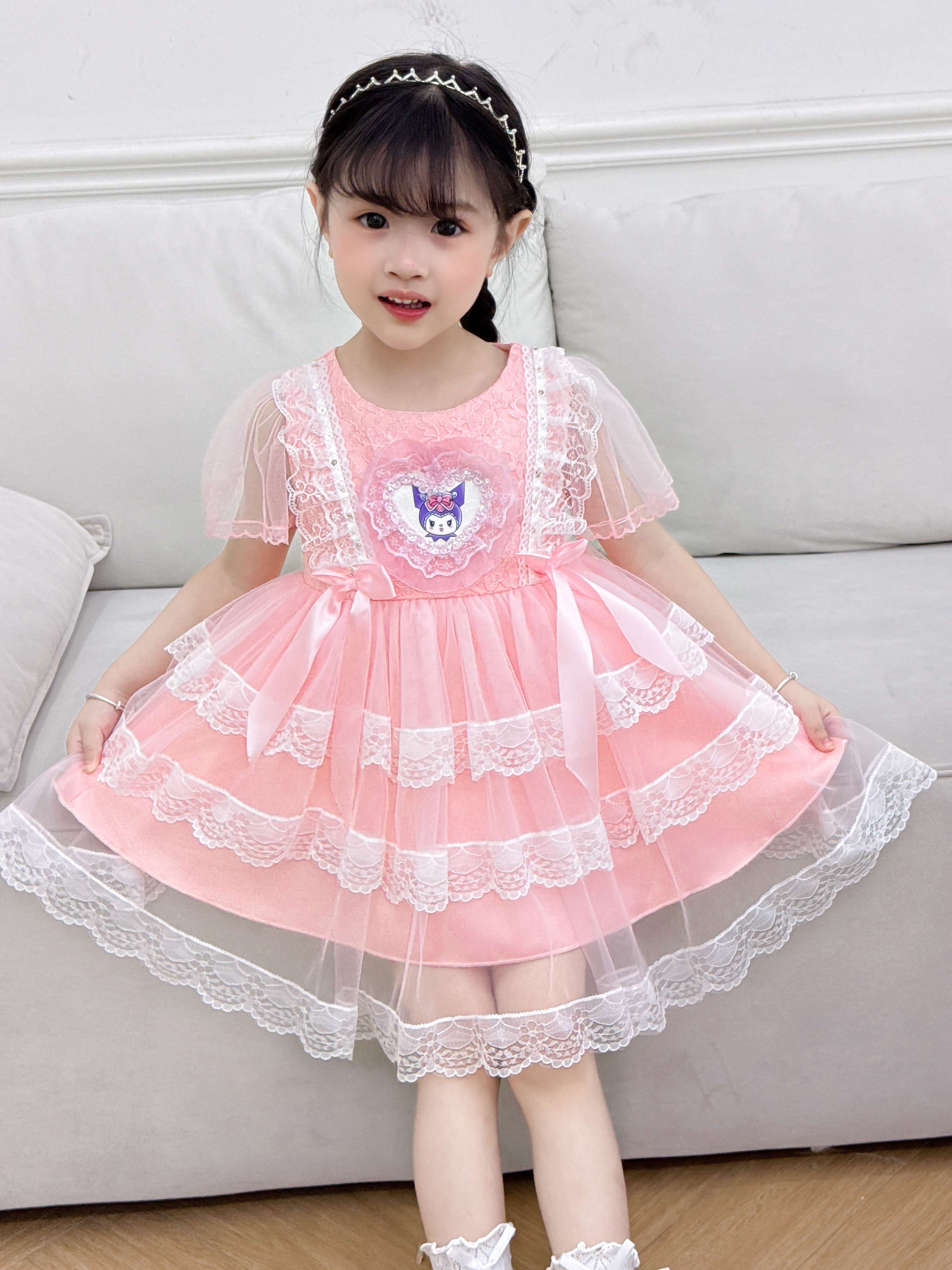 Pink Layered Princess Dress