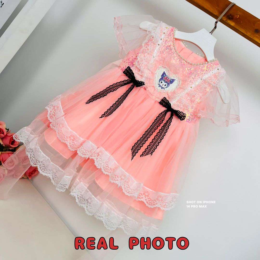 Pink Layered Princess Dress