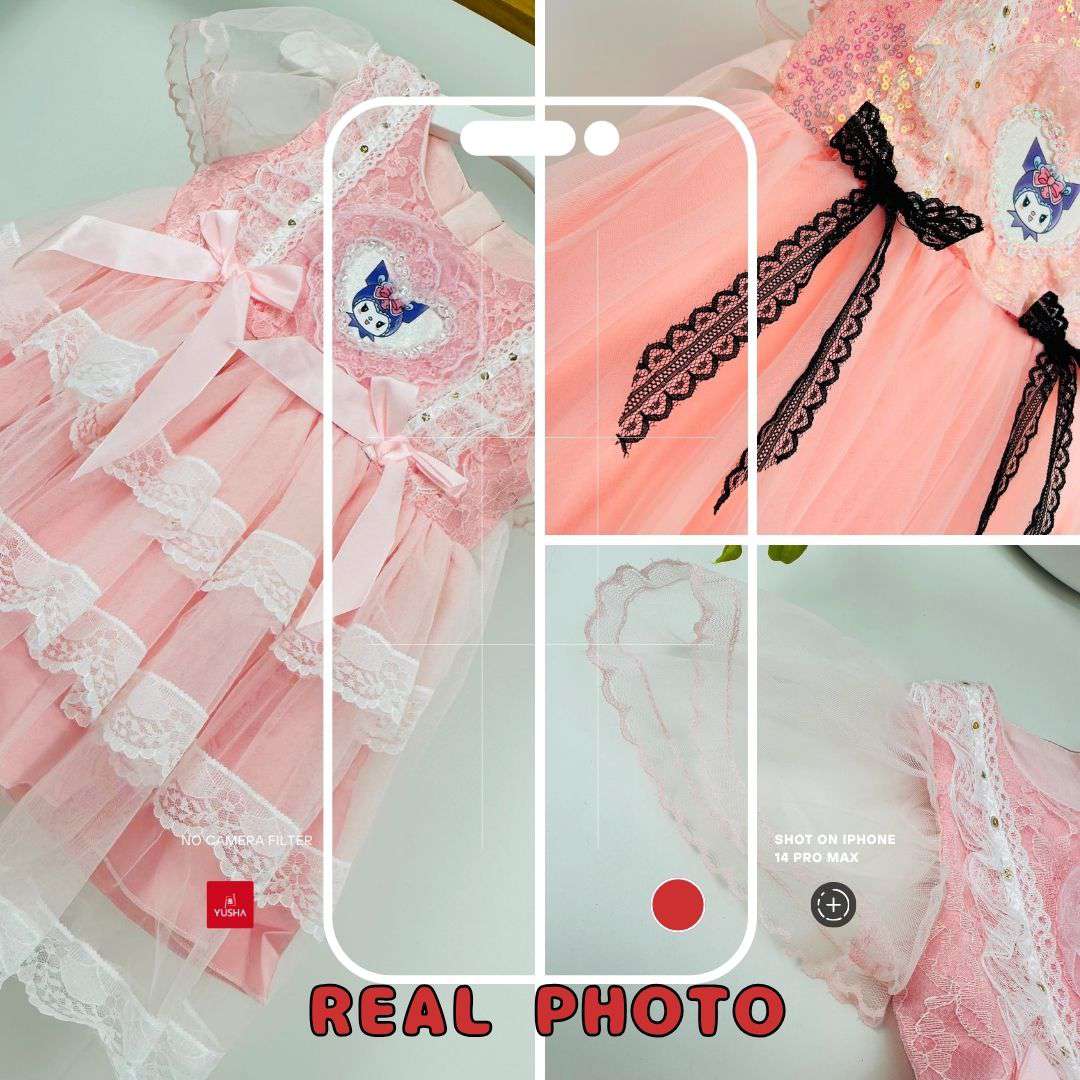 Pink Layered Princess Dress
