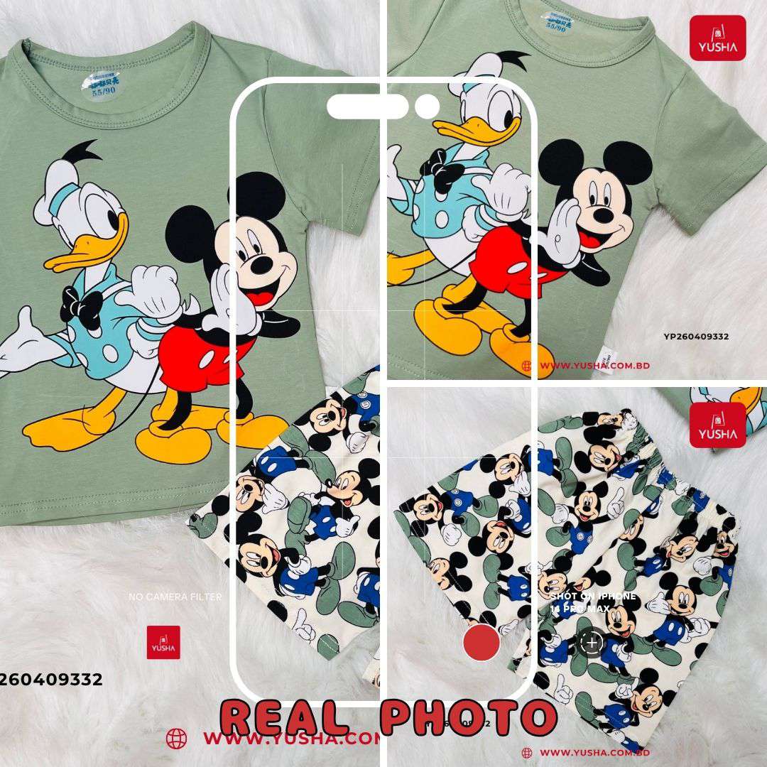 Mickey Summer Combo T-Shirt & Pant Set