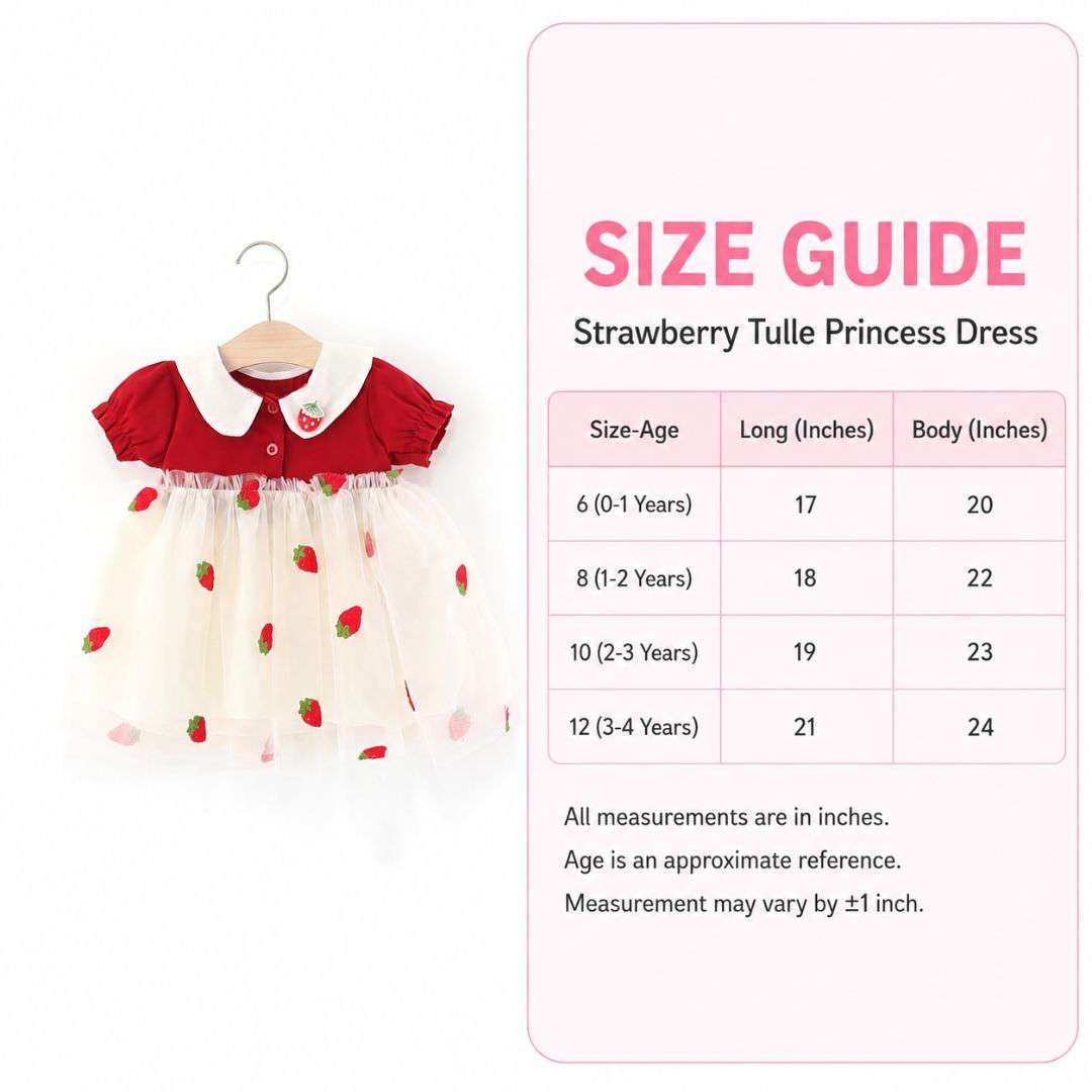 Strawberry Tulle Princess Dress