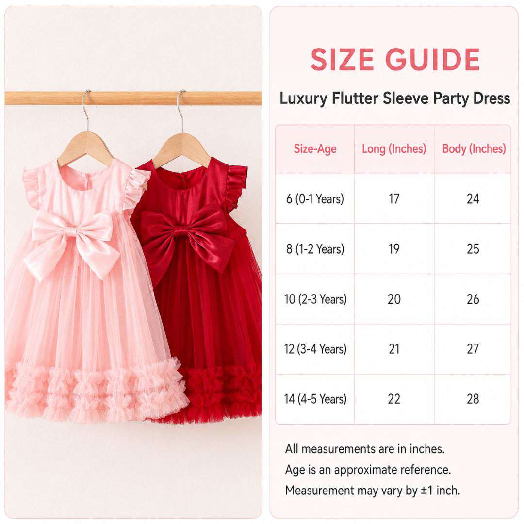Luxury Flutter Sleeve Party Dress