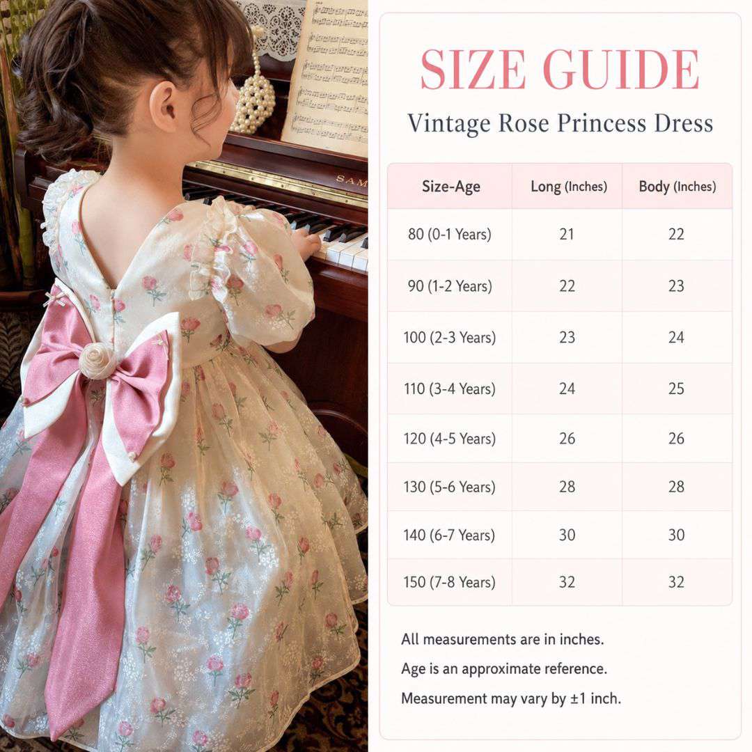 Vintage Rose Princess Dress