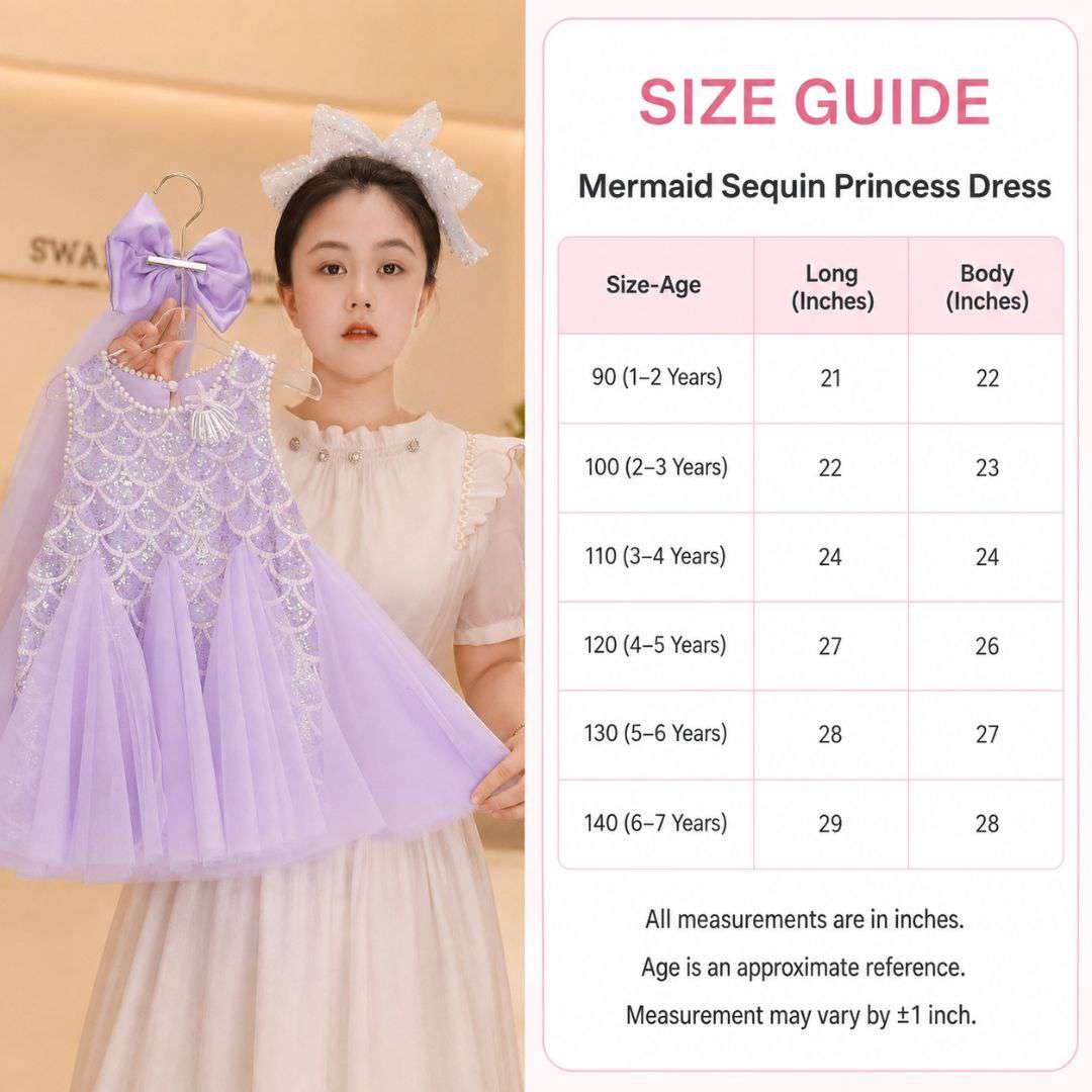 Mermaid Sequin Princess Dress