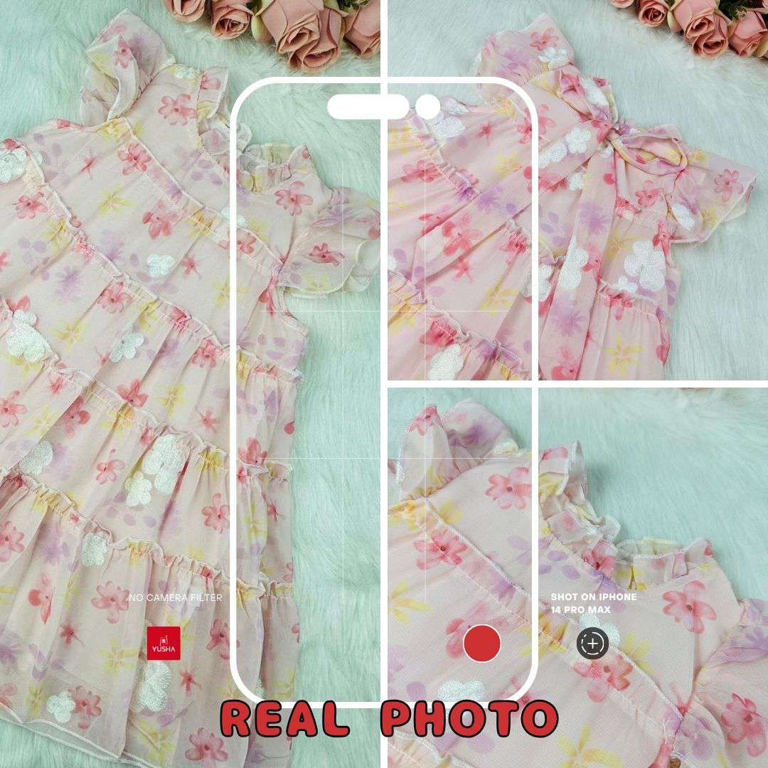 Pink Floral Party Dress