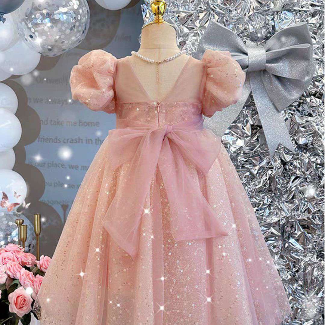 Pink Sparkle Party Dress