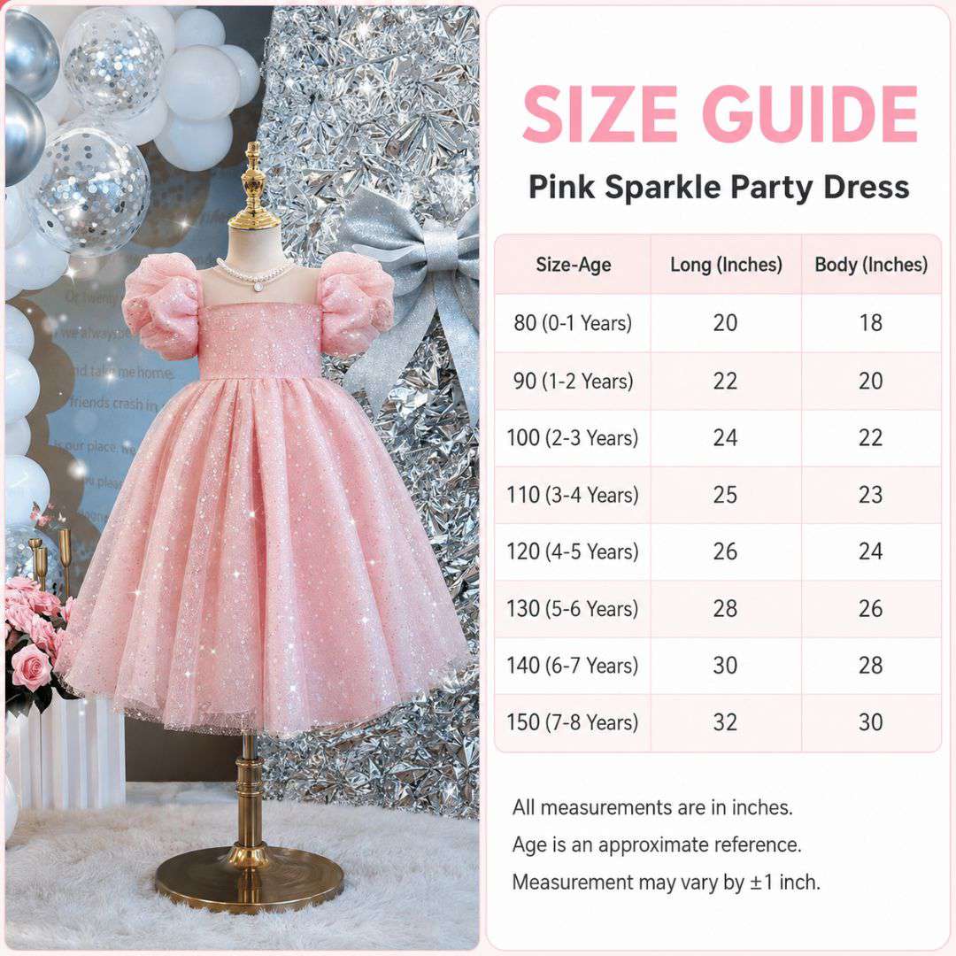Pink Sparkle Party Dress