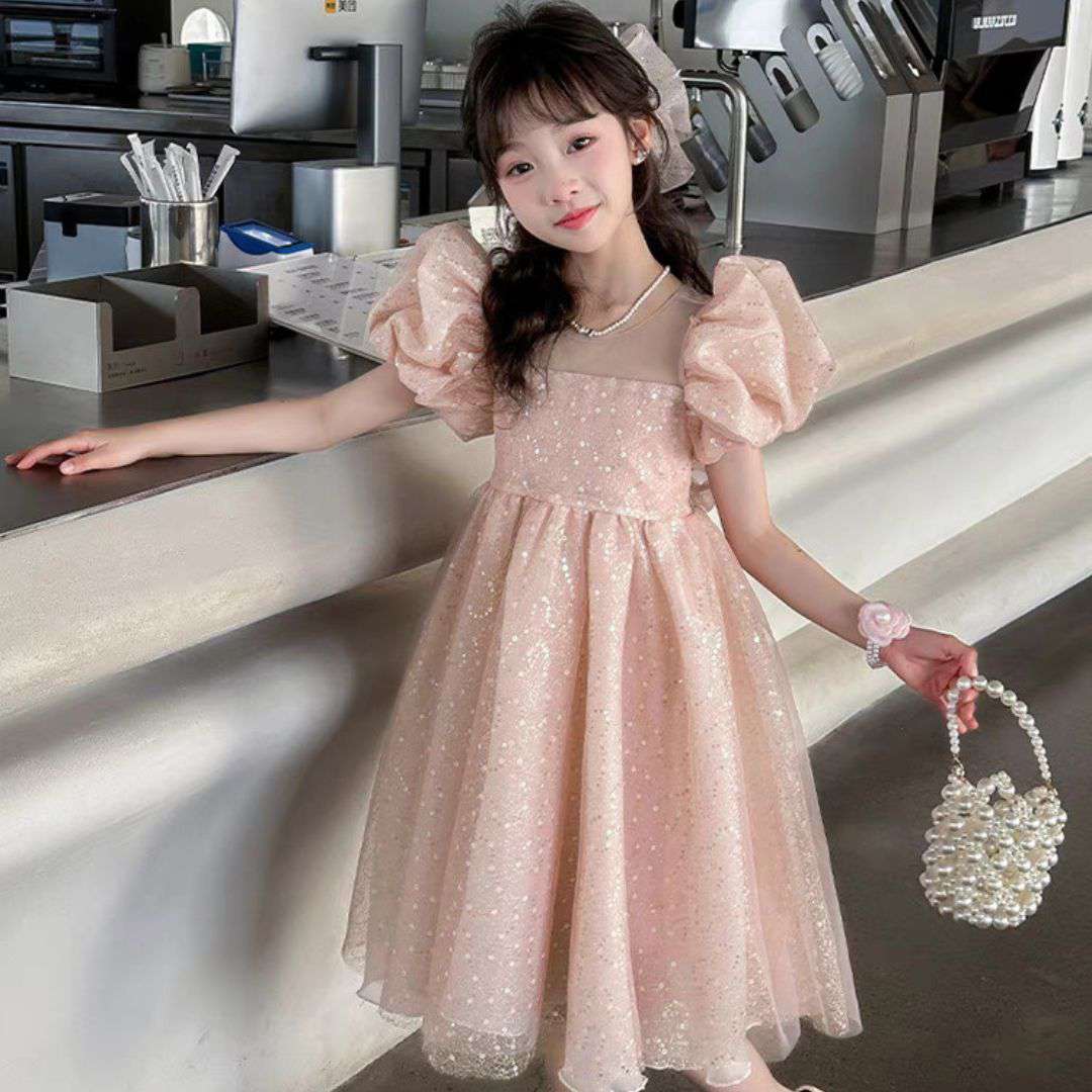 Pink Sparkle Party Dress
