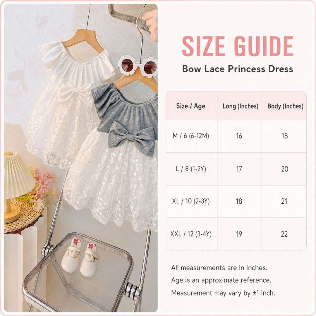Bow Lace Princess Dress