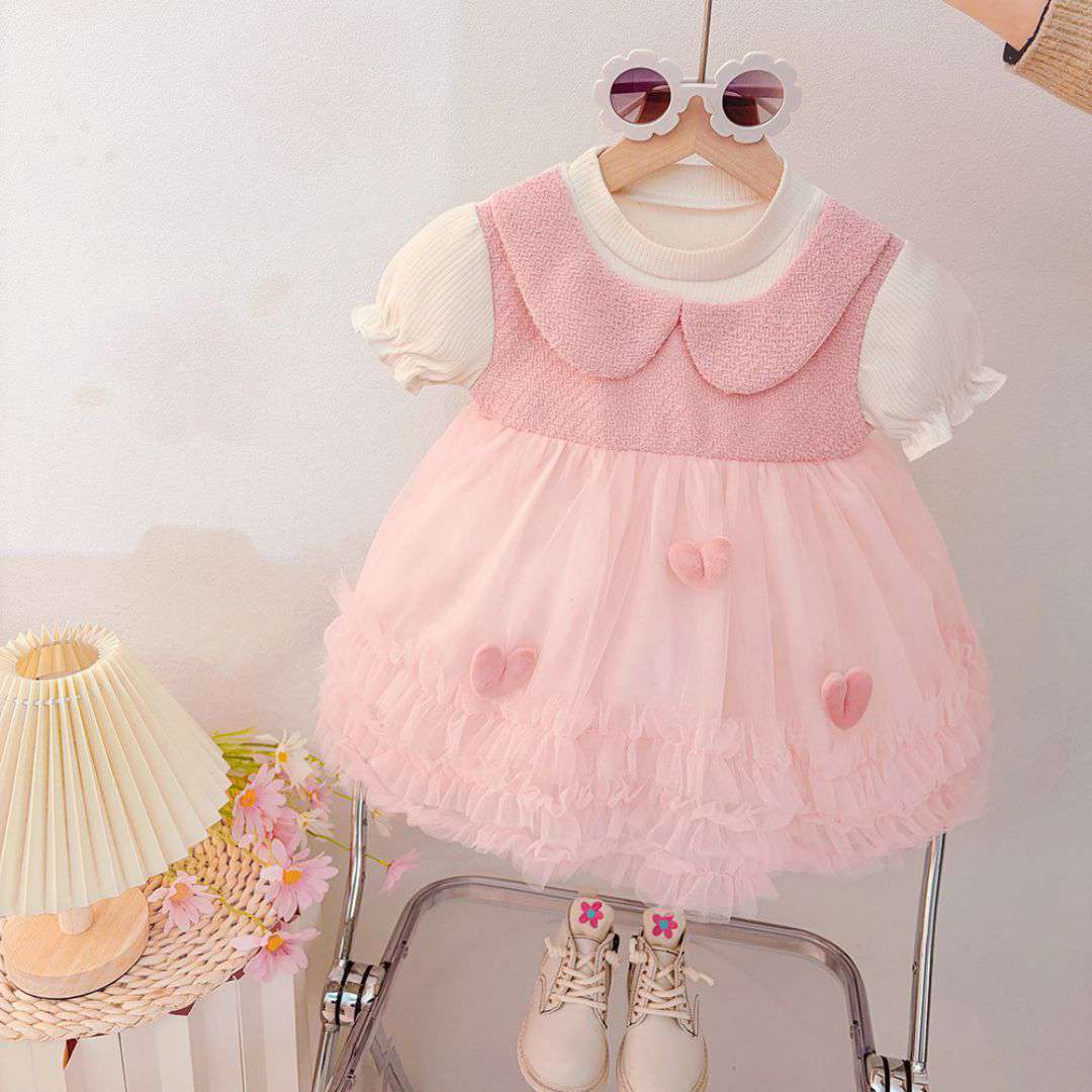 Heart Layered Tulle Dress