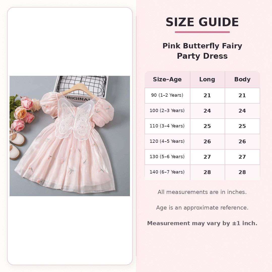 Pink Butterfly Fairy Party Dress