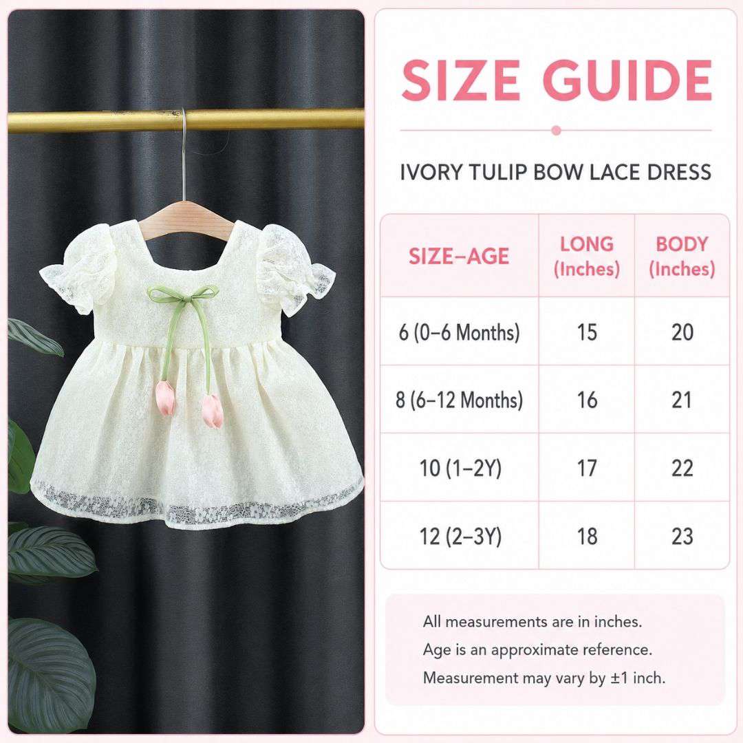Tulip Bow Lace Dress
