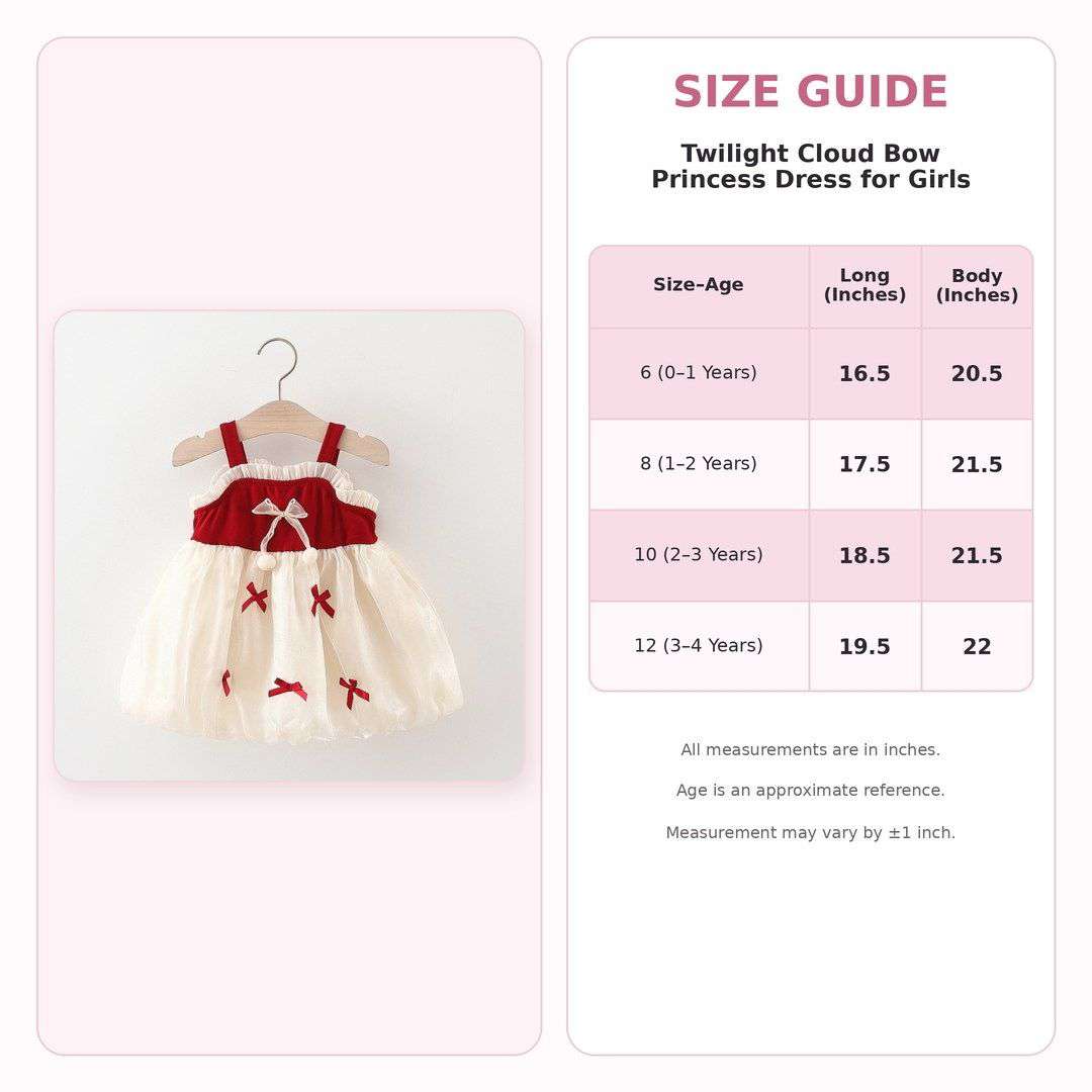 Twilight Cloud Bow Princess Dress for Girls