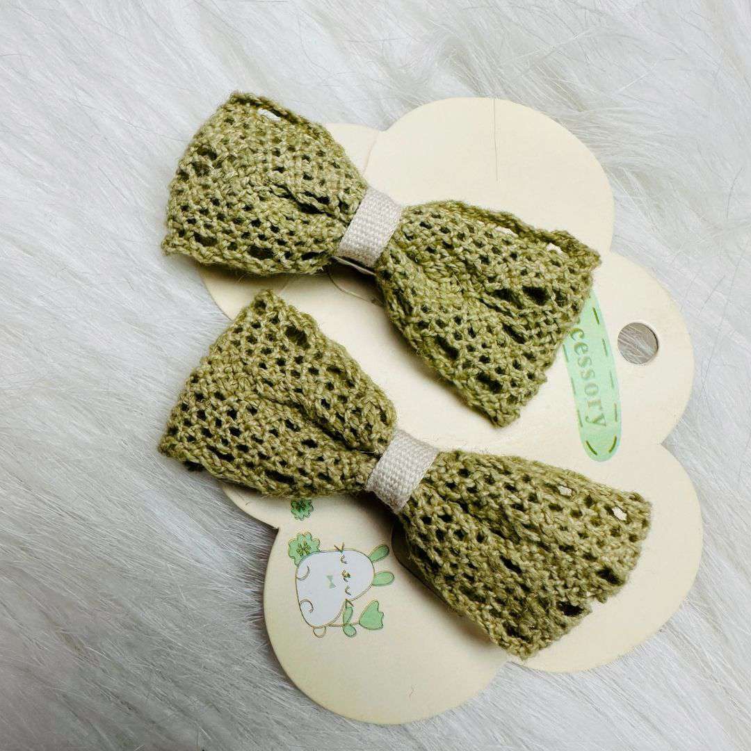 Fringe Ball Hair Clips