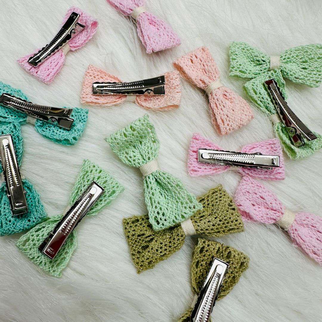Fringe Ball Hair Clips