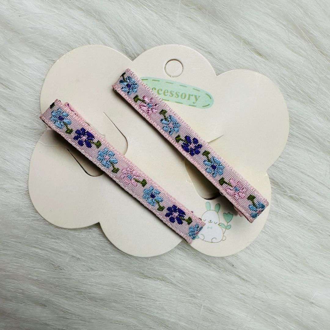 Daisy Flower Cotton Linen Hair Clips
