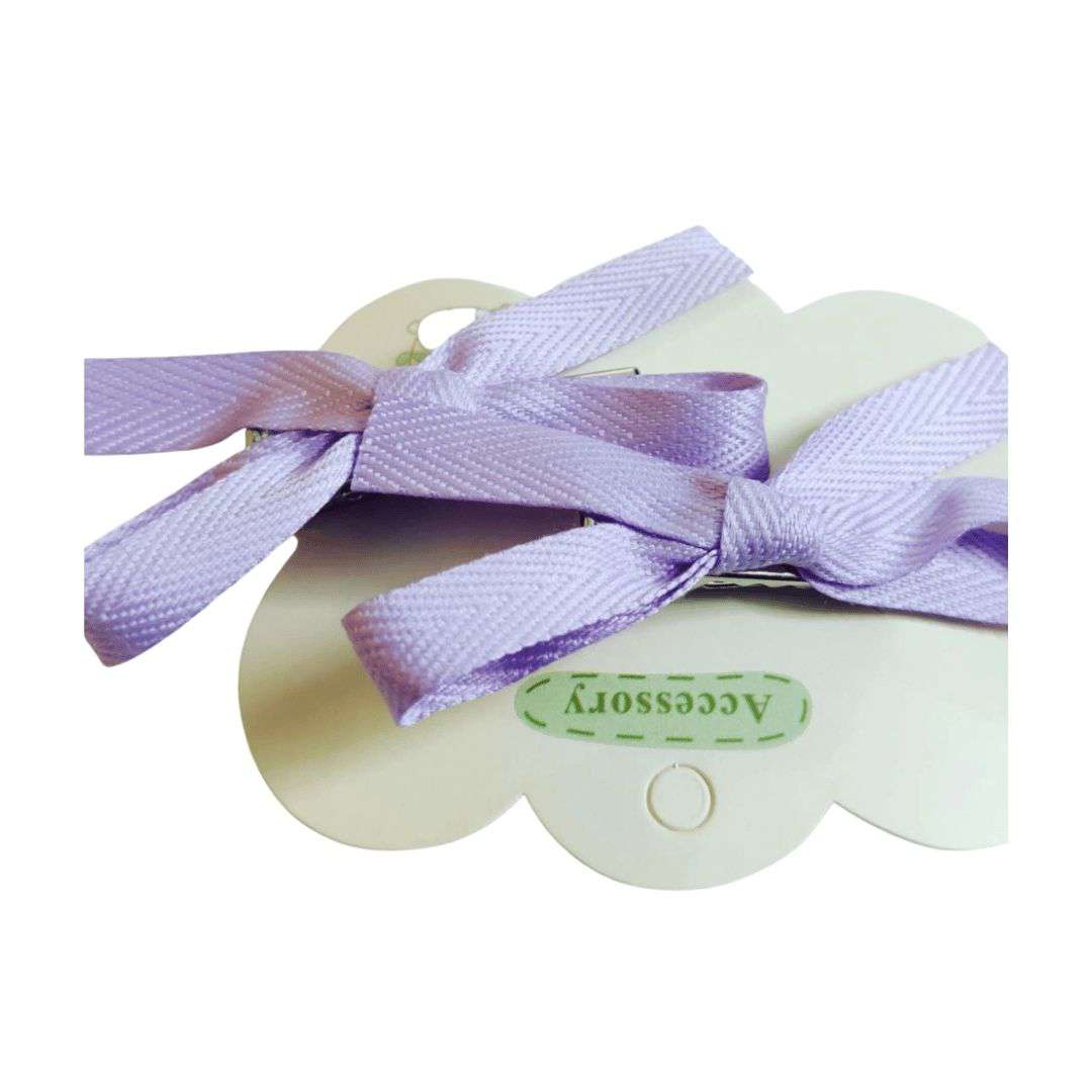 Mini Satin Bow Clips