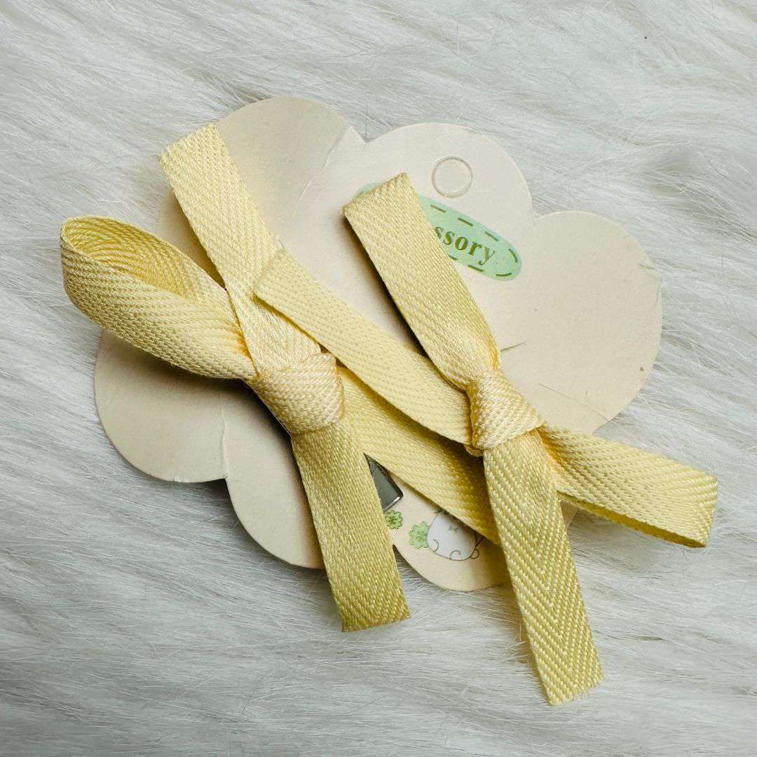 Mini Satin Bow Clips