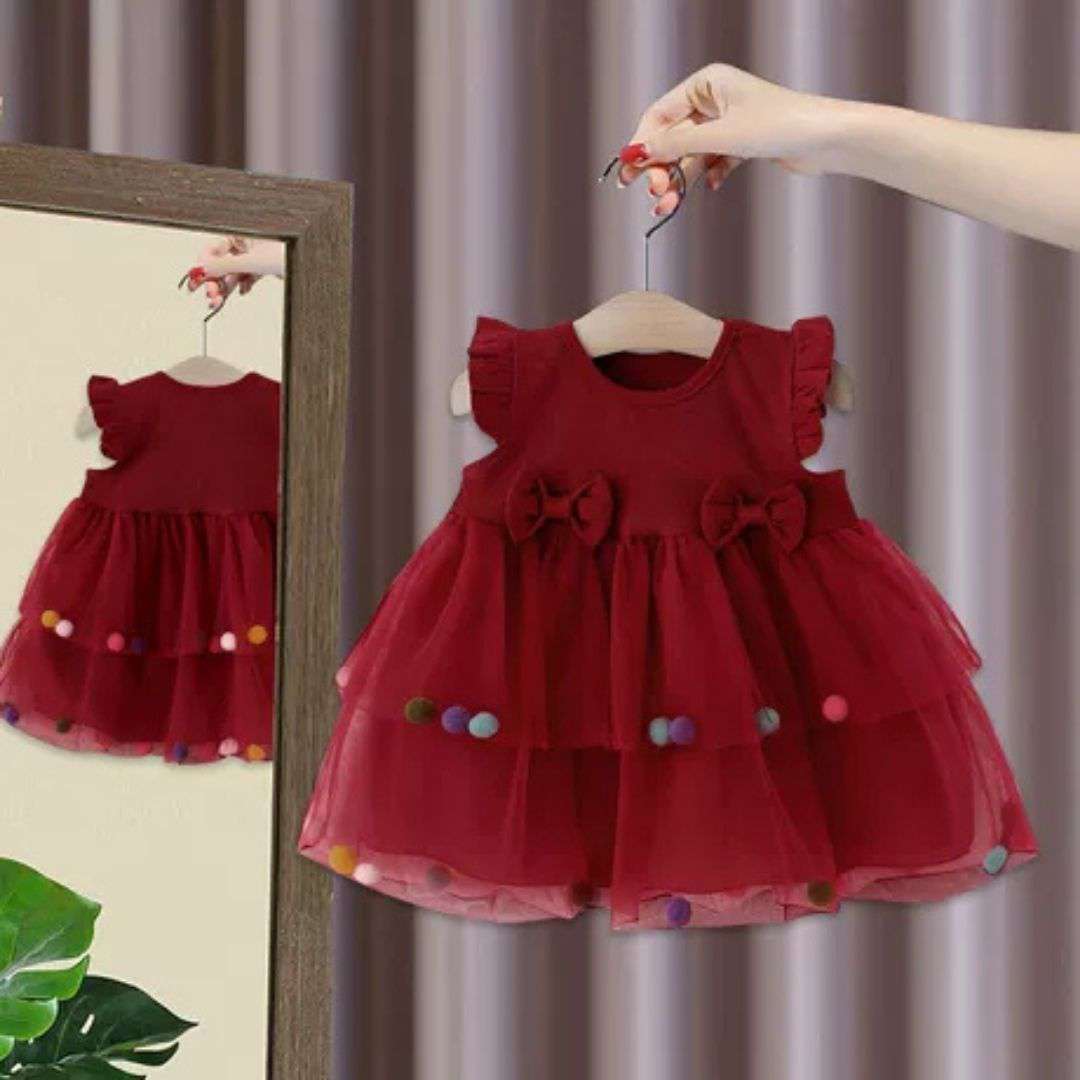 Candy Dot Tulle Girls Princess Dress