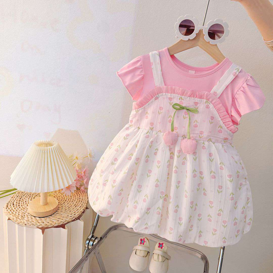 Pastel Tulip Princess Dress