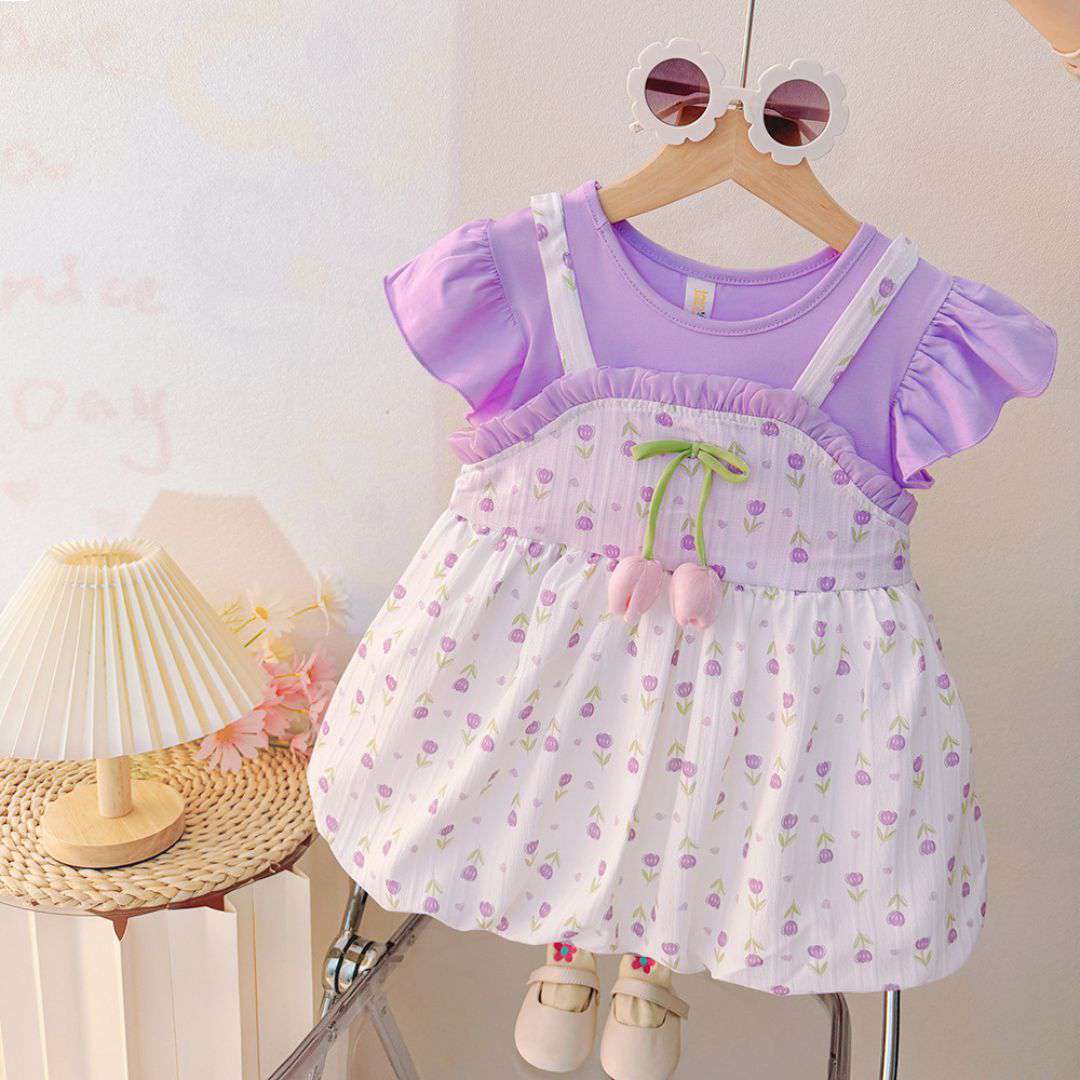 Pastel Tulip Princess Dress
