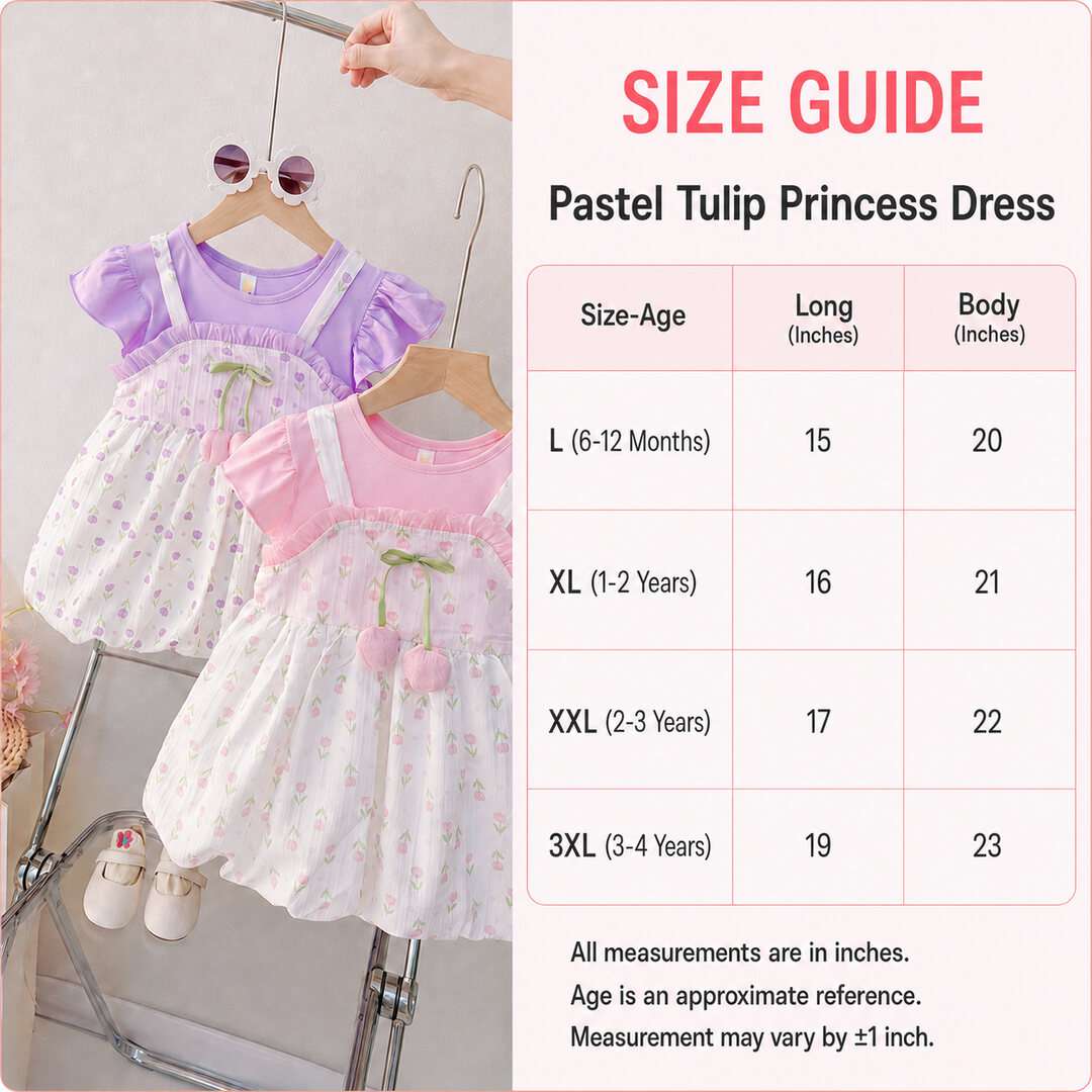Pastel Tulip Princess Dress