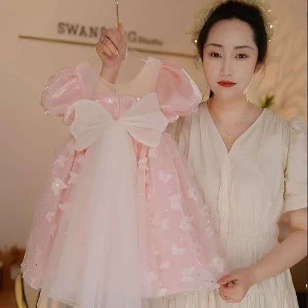Butterfly Tulle Party Dress