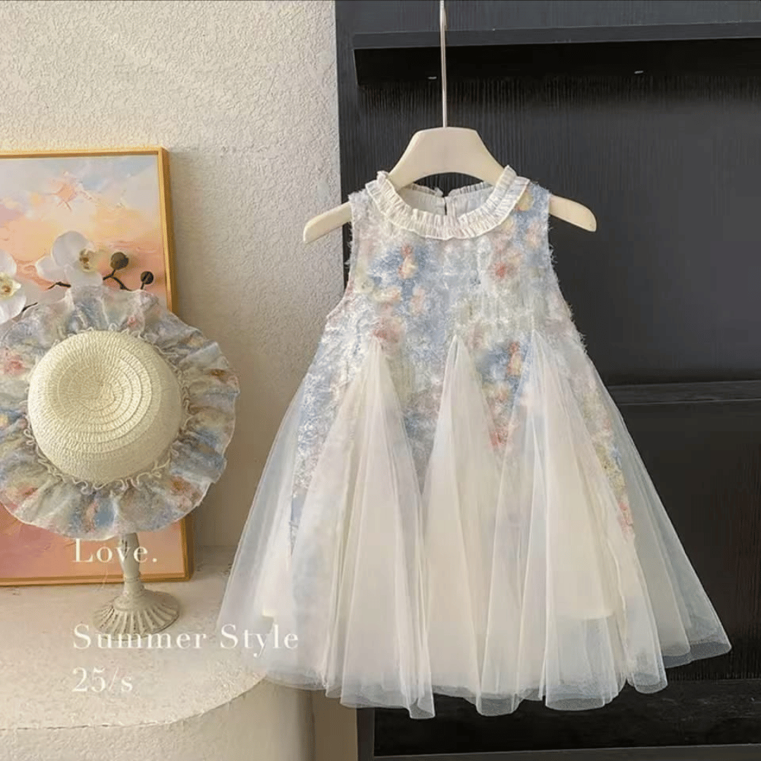 Baby Girl Vintage Floral Party Dress