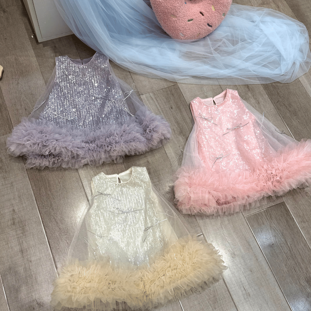 Sequin Tulle Princess Dress