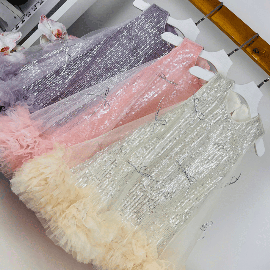 Sequin Tulle Princess Dress
