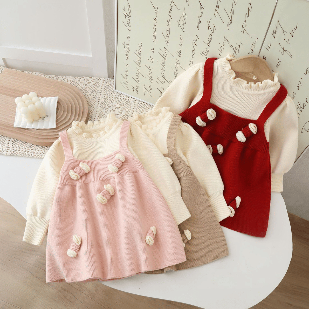 Soft Wool Princess Winter Dress