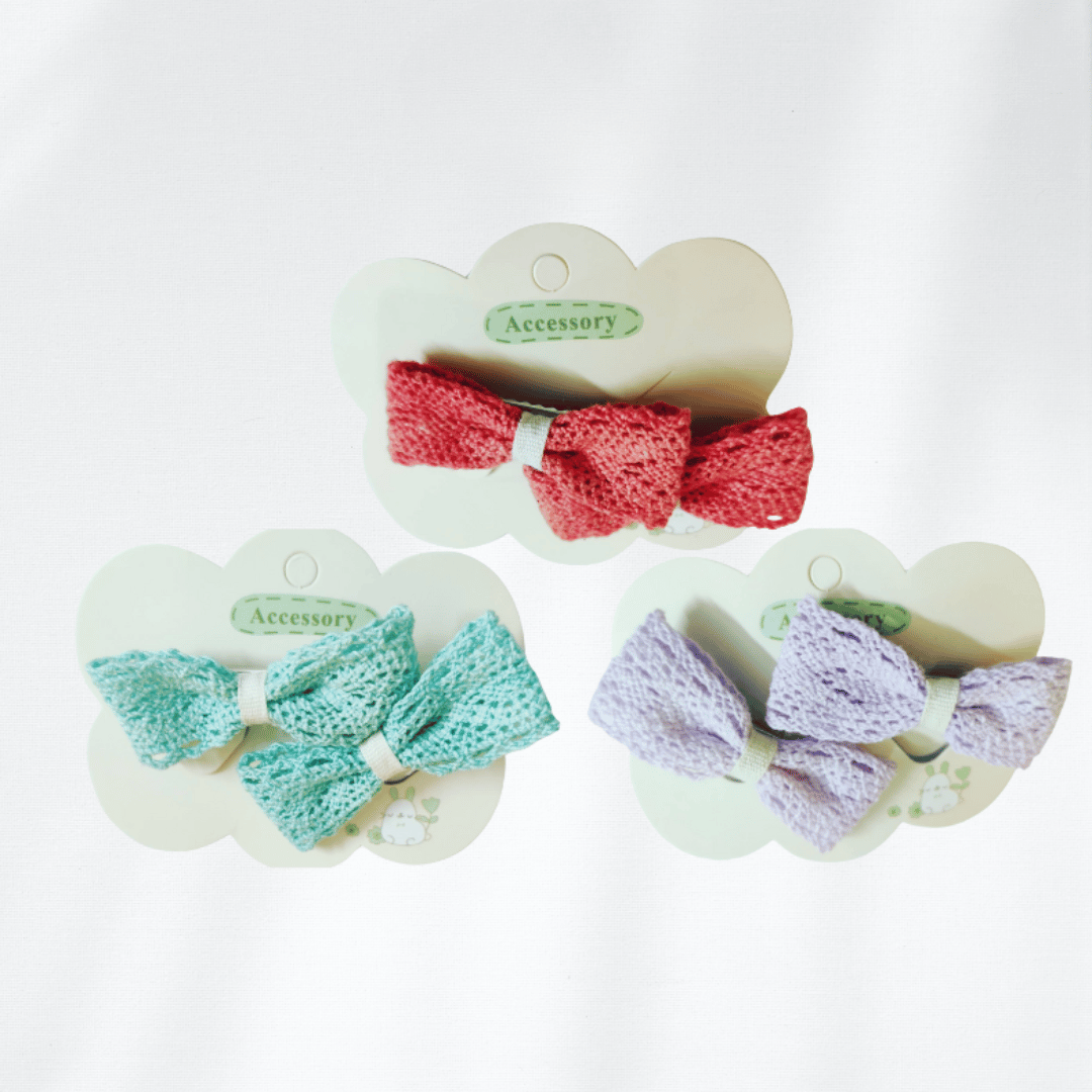 Fringe Ball Hair Clips