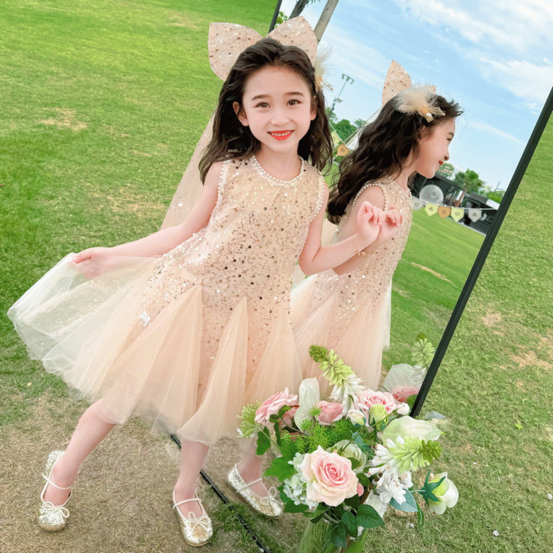 Sequin Tulle Princess Dress