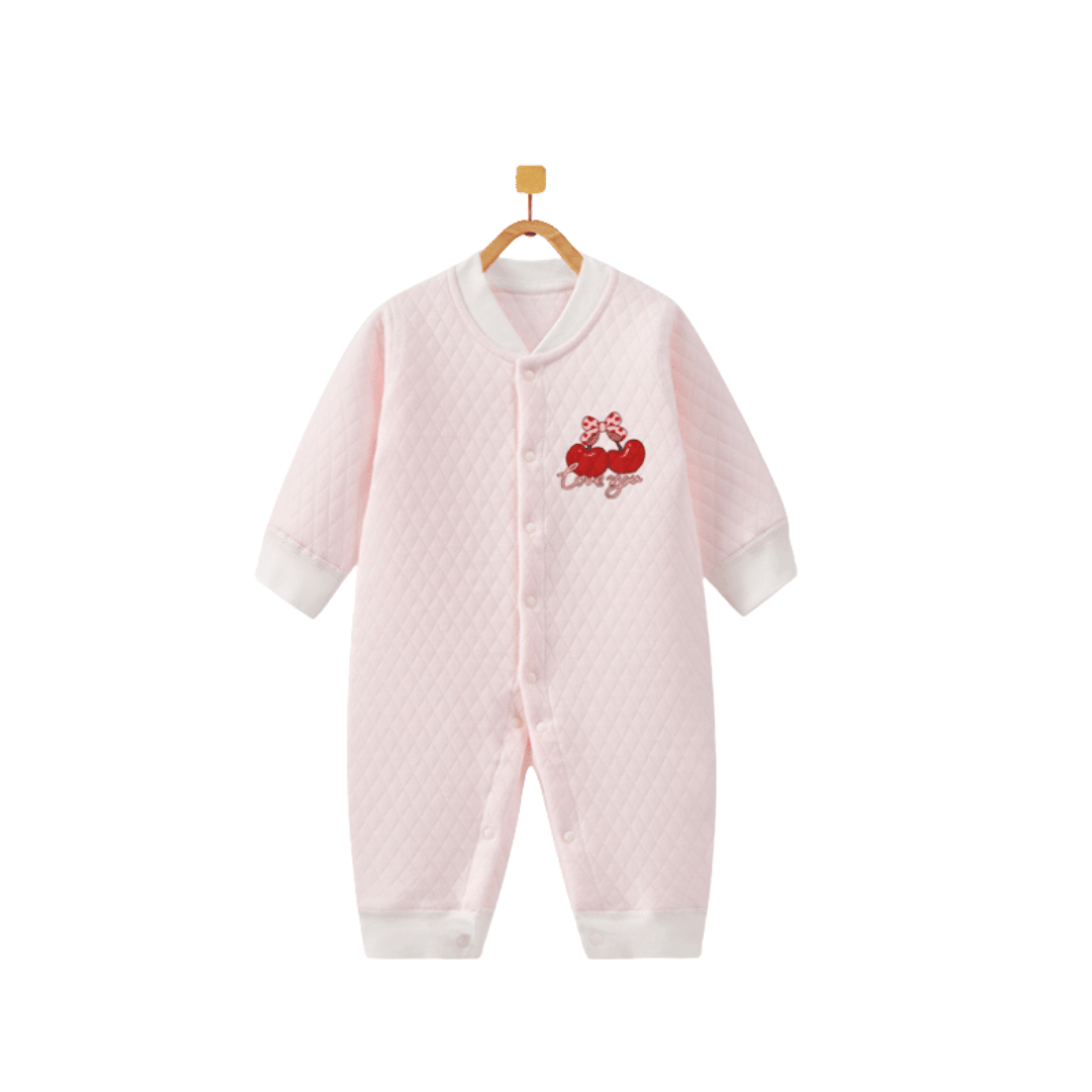 Pure Cotton Quilted Newborn Romper